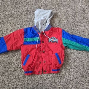 Vibtage Y2K OshKosh B'gosh Red and Blue Jacket Size 4